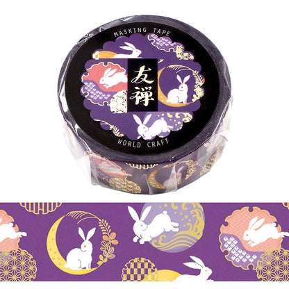 Washi Tape Yuzen Moon Rabbit