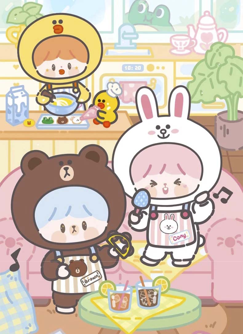 Blind Box Zzoton x LINE FRIENDS My Best Friends Series Plushie