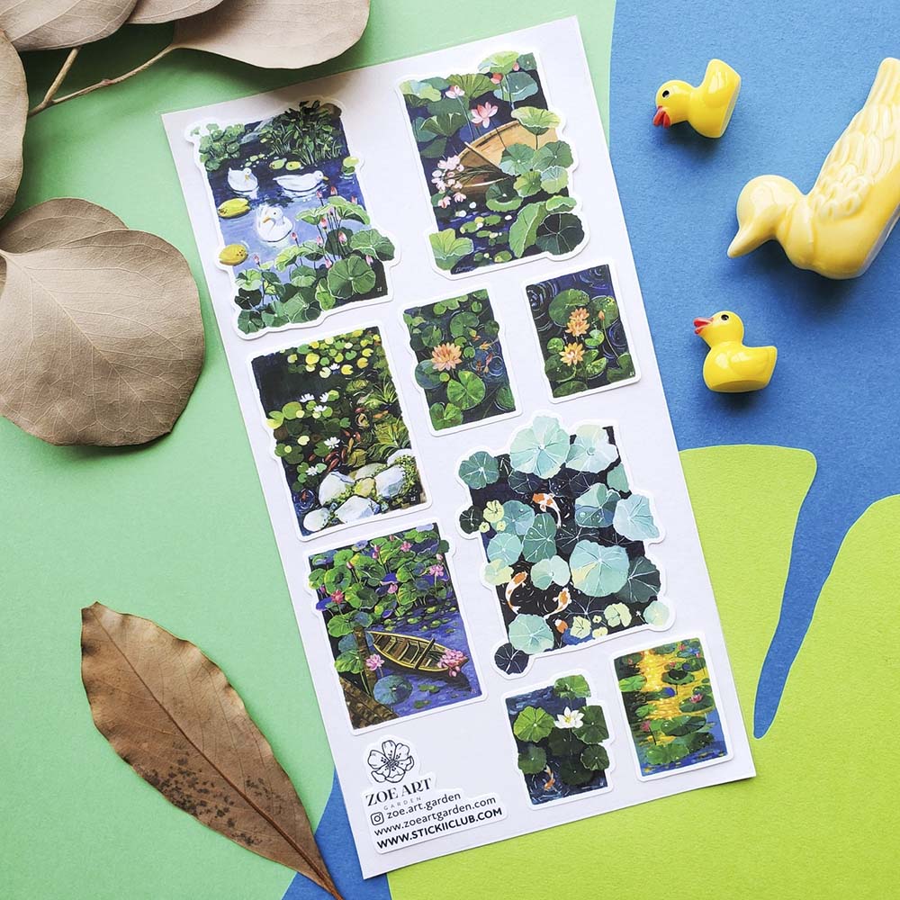 Stickers Pond Hopping