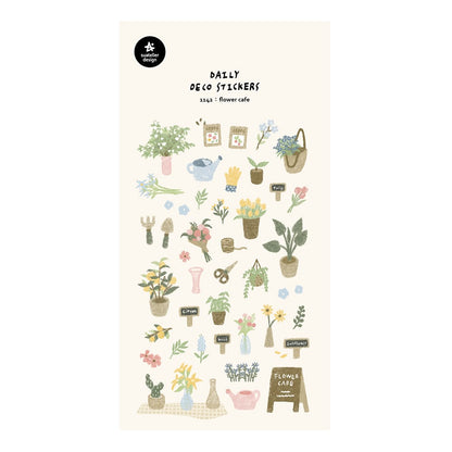 Stickers Flower Cafe