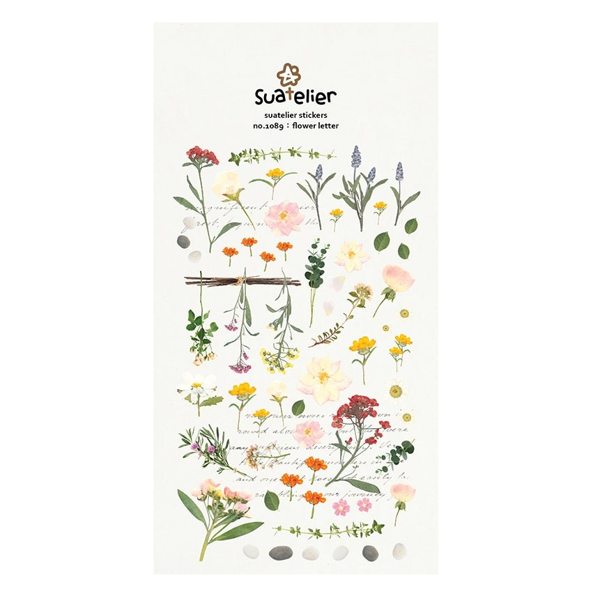 Stickers Flower Letter