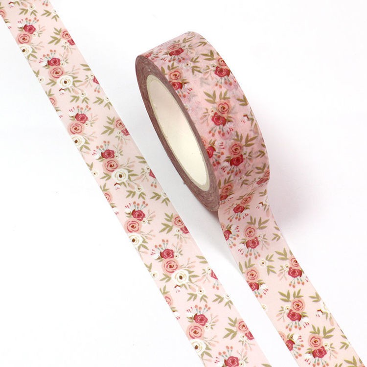 Washi Tape Pink Flowers