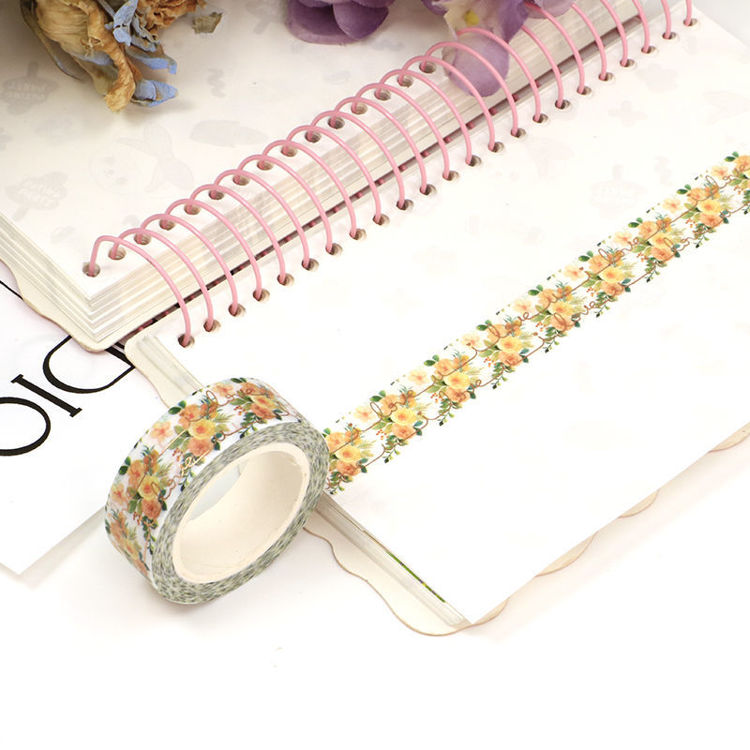 Washi Tape Foil Flower and Love