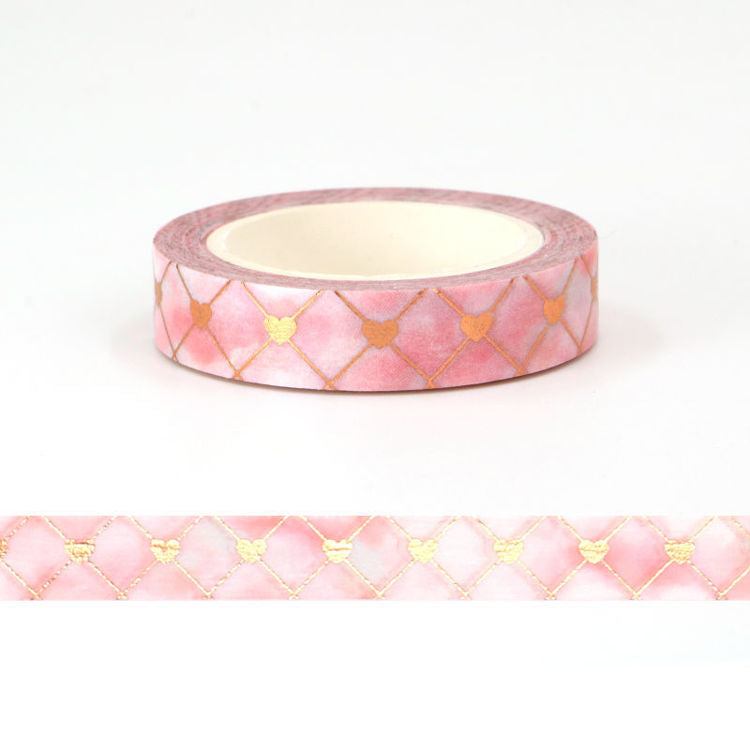 Washi Tape Foil Pink Cloud Heart