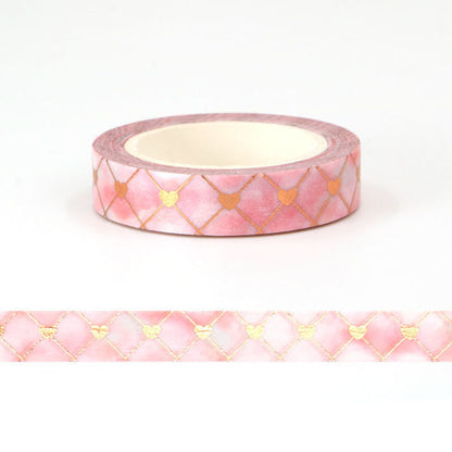 Washi Tape Foil Pink Cloud Heart