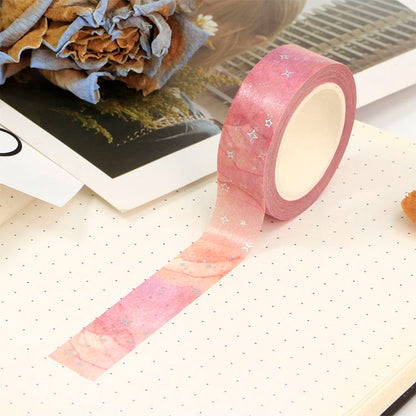 Washi Tape Foil Pink Galaxy Cloud