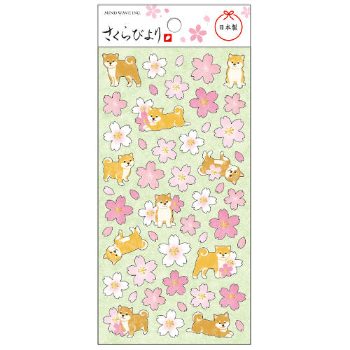 Stickers Sakura Biyori Shiba Inu