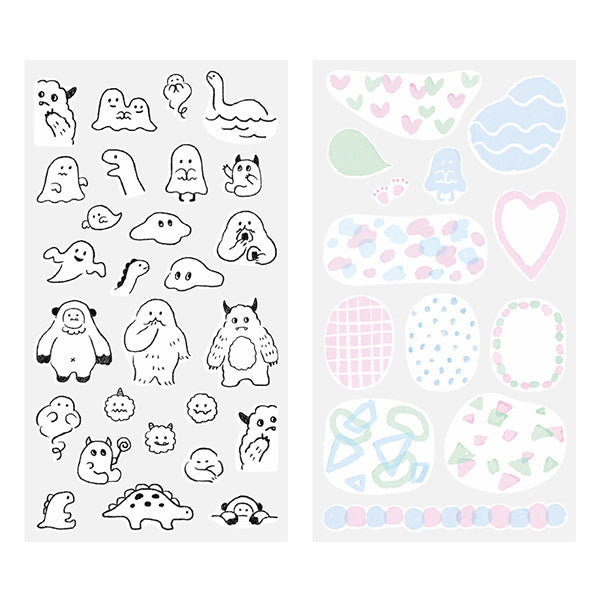 Stickers Two Sheets Monster