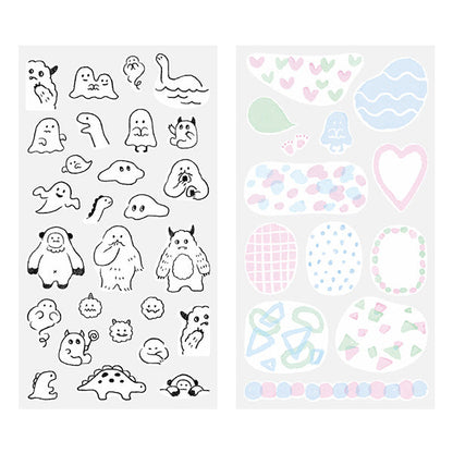 Stickers Two Sheets Monster