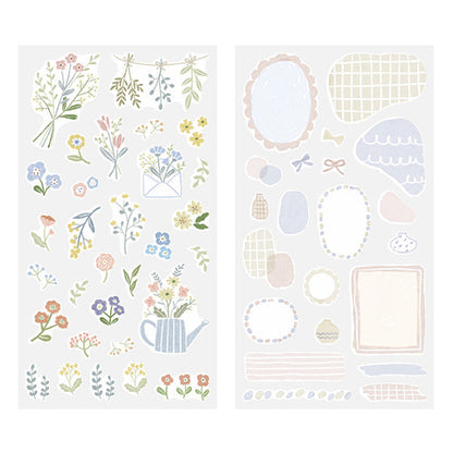 Stickers Two Sheets Flower