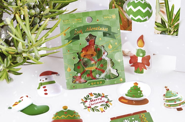 Stickers Christmas 3D Leaf Adventures