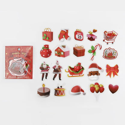 Stickers Christmas 3D Surprise Gift