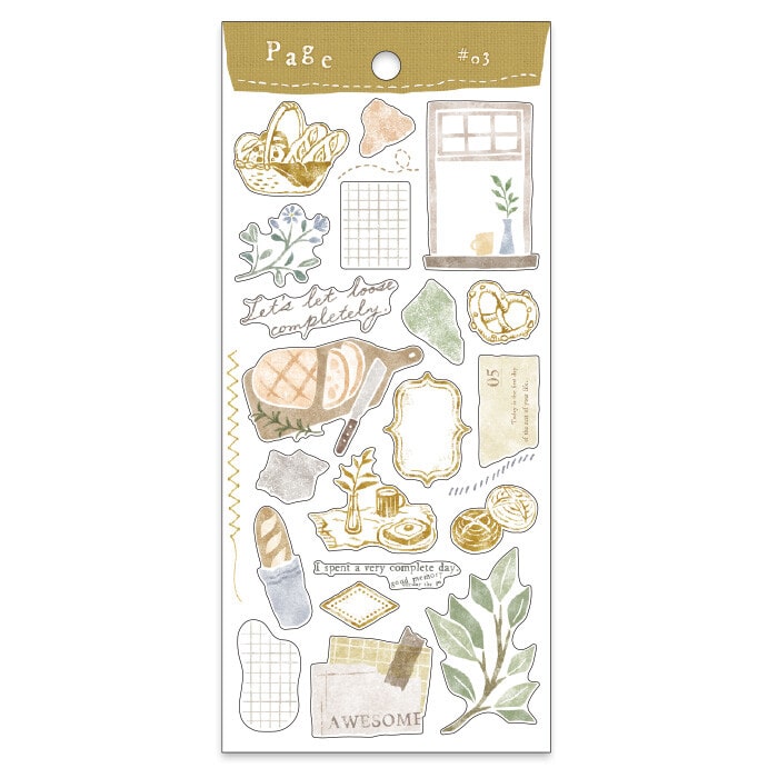 Stickers Page Bread