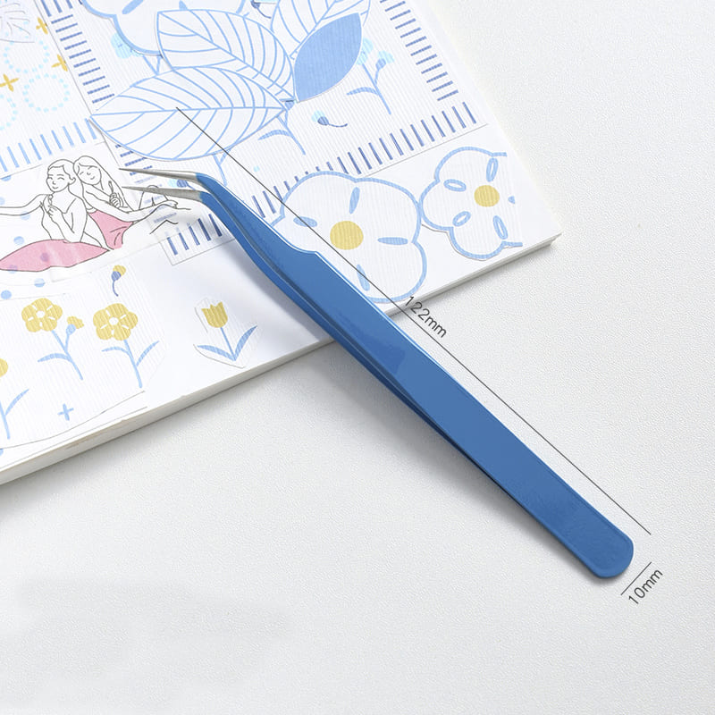 Pinzas Metálicas Curvas Azul