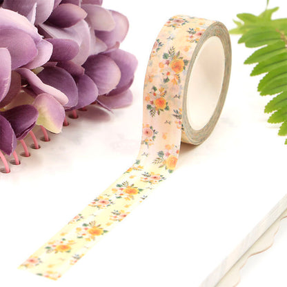 Washi Tape Yellow Floral