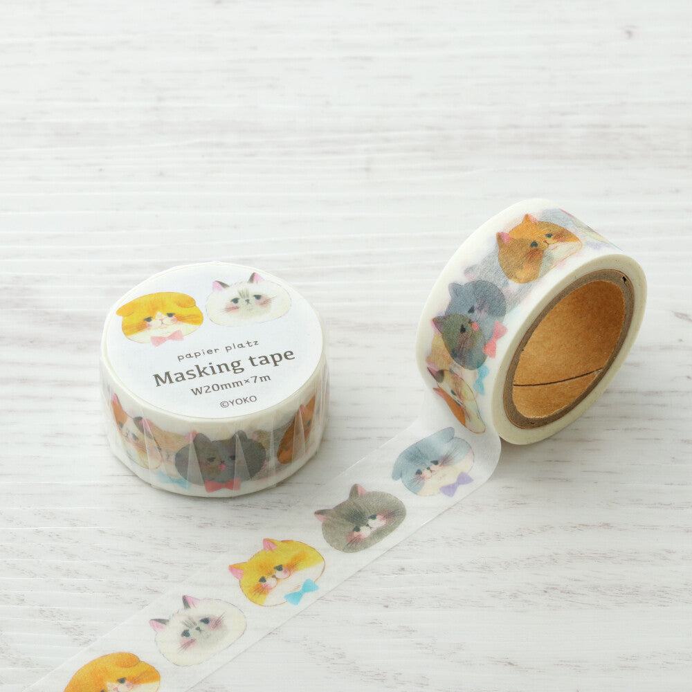 Papier Platz | Yoko Cat Face Washi Tape